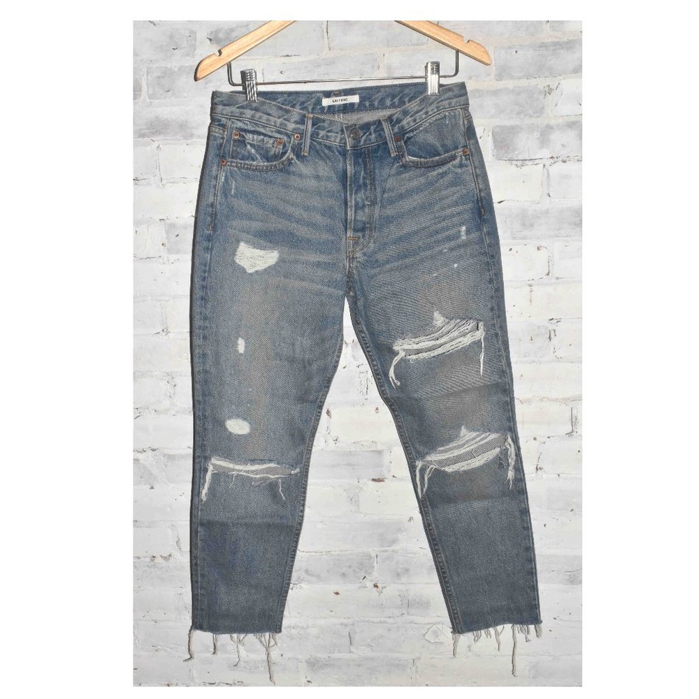 GRLFRND Distressed Blue Jeans
